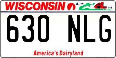 WI license plate 630NLG