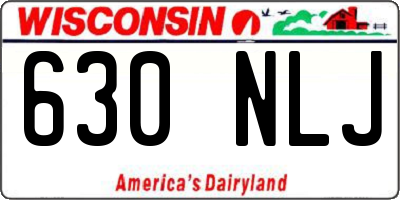 WI license plate 630NLJ