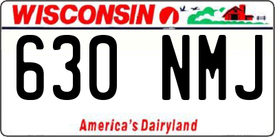 WI license plate 630NMJ
