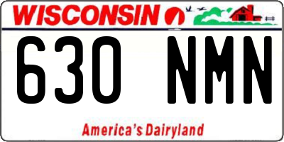 WI license plate 630NMN