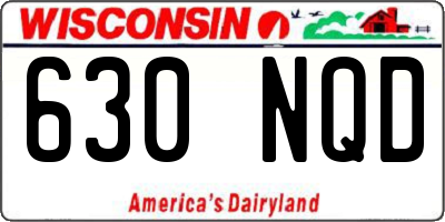 WI license plate 630NQD