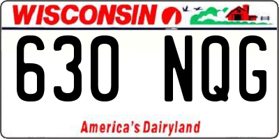 WI license plate 630NQG