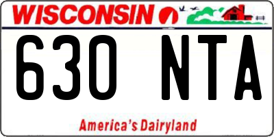 WI license plate 630NTA
