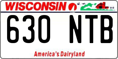 WI license plate 630NTB