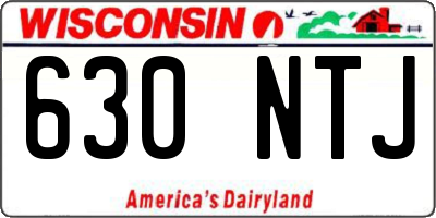 WI license plate 630NTJ