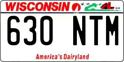 WI license plate 630NTM