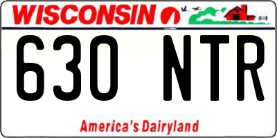 WI license plate 630NTR