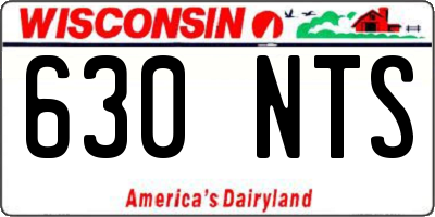 WI license plate 630NTS