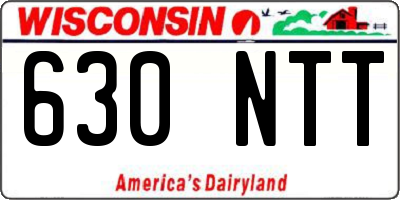 WI license plate 630NTT