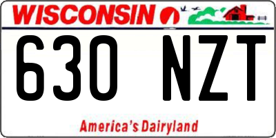 WI license plate 630NZT