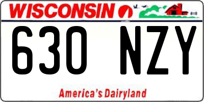 WI license plate 630NZY