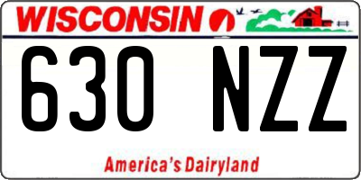 WI license plate 630NZZ