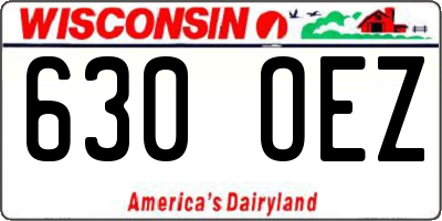 WI license plate 630OEZ
