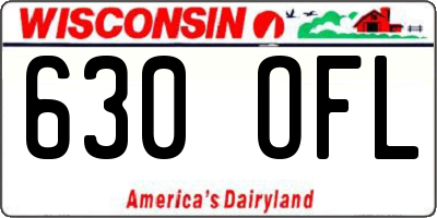 WI license plate 630OFL