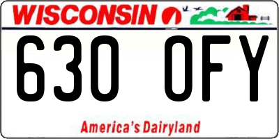 WI license plate 630OFY