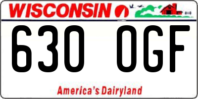 WI license plate 630OGF