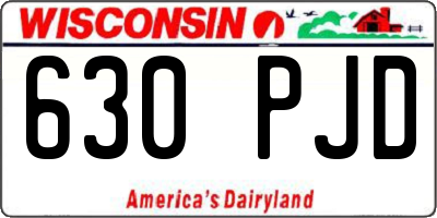WI license plate 630PJD