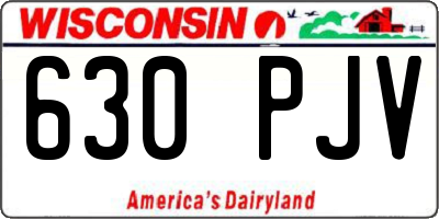 WI license plate 630PJV