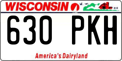 WI license plate 630PKH