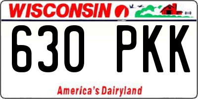 WI license plate 630PKK