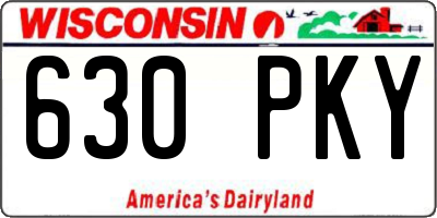 WI license plate 630PKY