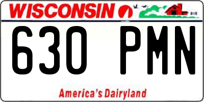WI license plate 630PMN