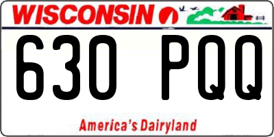 WI license plate 630PQQ
