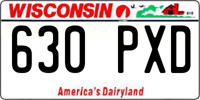 WI license plate 630PXD