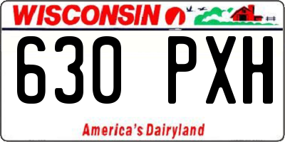 WI license plate 630PXH