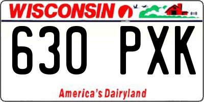 WI license plate 630PXK