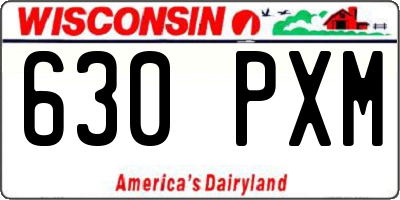 WI license plate 630PXM