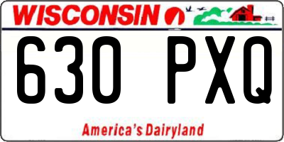 WI license plate 630PXQ