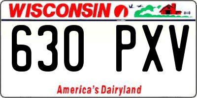 WI license plate 630PXV