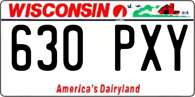 WI license plate 630PXY