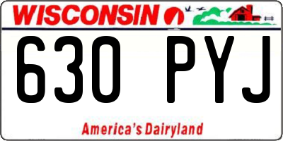 WI license plate 630PYJ