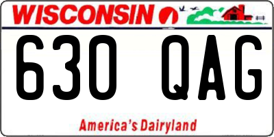 WI license plate 630QAG