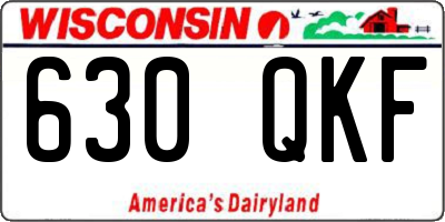 WI license plate 630QKF
