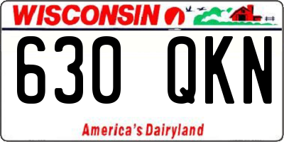 WI license plate 630QKN