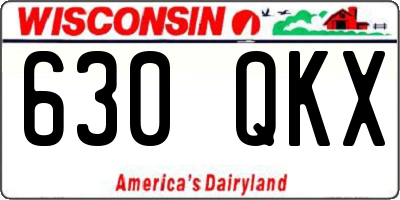 WI license plate 630QKX