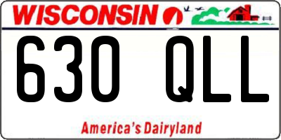 WI license plate 630QLL