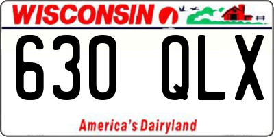 WI license plate 630QLX