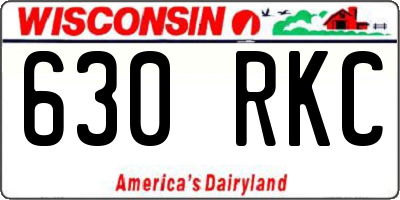 WI license plate 630RKC