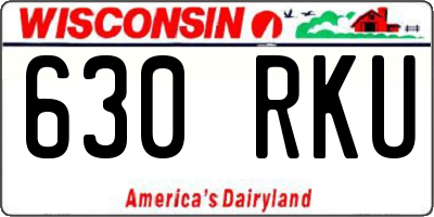 WI license plate 630RKU