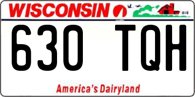 WI license plate 630TQH