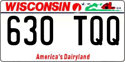 WI license plate 630TQQ