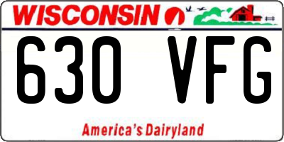 WI license plate 630VFG