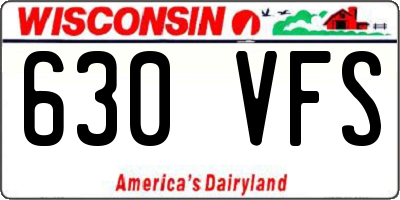 WI license plate 630VFS