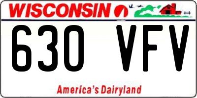 WI license plate 630VFV