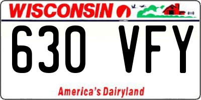 WI license plate 630VFY