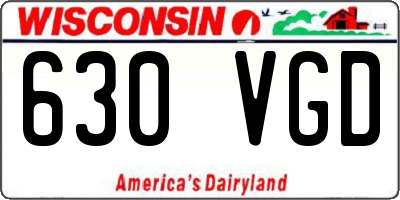 WI license plate 630VGD